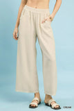 Umgee Frayed Hem Wide Leg Pants - Trendsi - Flyclothing LLC