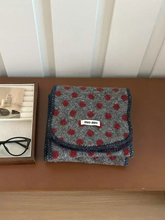 Polka Dot Warm Scarf - Trendsi - Flyclothing LLC