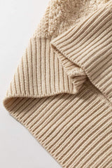 Checkered Round Neck Dropped Shoulder Sweater - Trendsi - Flyclothing LLC