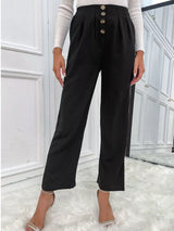 High Waist Wide Leg Pants - Trendsi - Flyclothing LLC