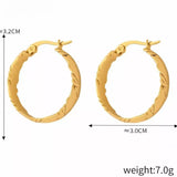 18K Gold-Plated Hoop Earrings - Trendsi - Flyclothing LLC