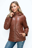 How Dare U Pocketed Zip Up Puffer Jacket with Removable Hood - Trendsi - Flyclothing LLC