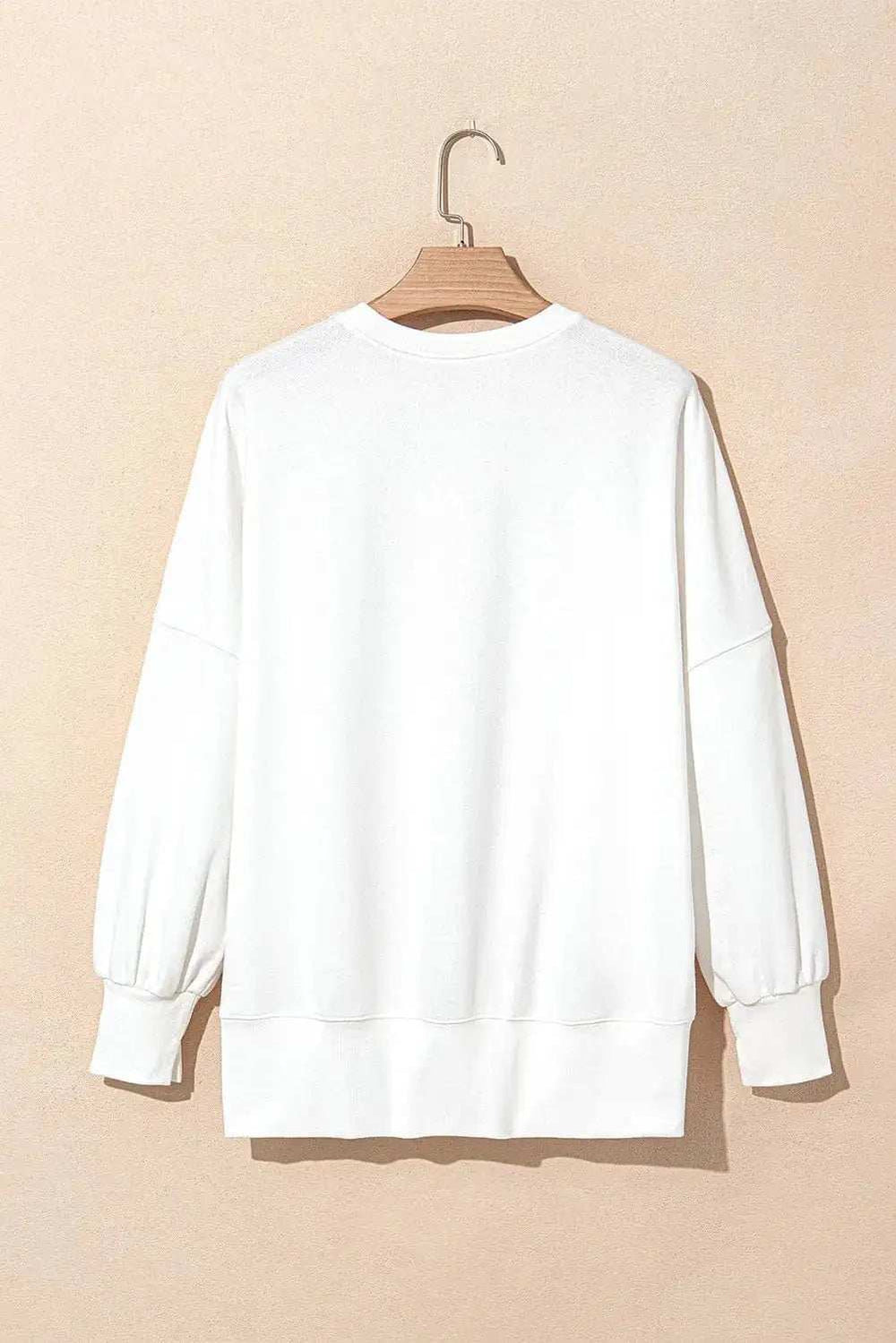 Bow Round Neck Long Sleeve Sweatshirt - Trendsi - Flyclothing LLC
