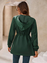 Ivy Lane Outdoor Waterproof Long Sleeve Hooded Windbreaker - Trendsi - Flyclothing LLC