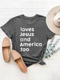 Letter Graphic Round Neck Short Sleeve T-Shirt - Trendsi