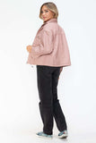 How Dare U Drawstring Hem PU Leather Zip Up Jacket - Trendsi - Flyclothing LLC