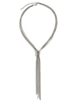 Twisted Knot ChainTassel Necklace - Trendsi - Flyclothing LLC
