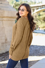 Basic Bae Full Size Ribbed Round Neck Long Sleeve Knit Top - ShopBasicbae - Flyclothing LLC