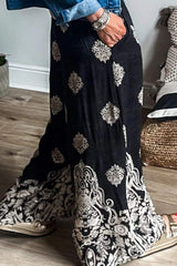 Printed Wide Leg Pants - Trendsi - Flyclothing LLC