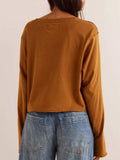 Round Neck Long Sleeve Cropped T-Shirt - Trendsi - Flyclothing LLC