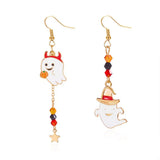 Halloween Ghost Pumpkin Drop Earrings - Trendsi - Flyclothing LLC
