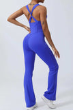 Crisscross Wide Strap Sleeveless Jumpsuit - Trendsi - Flyclothing LLC