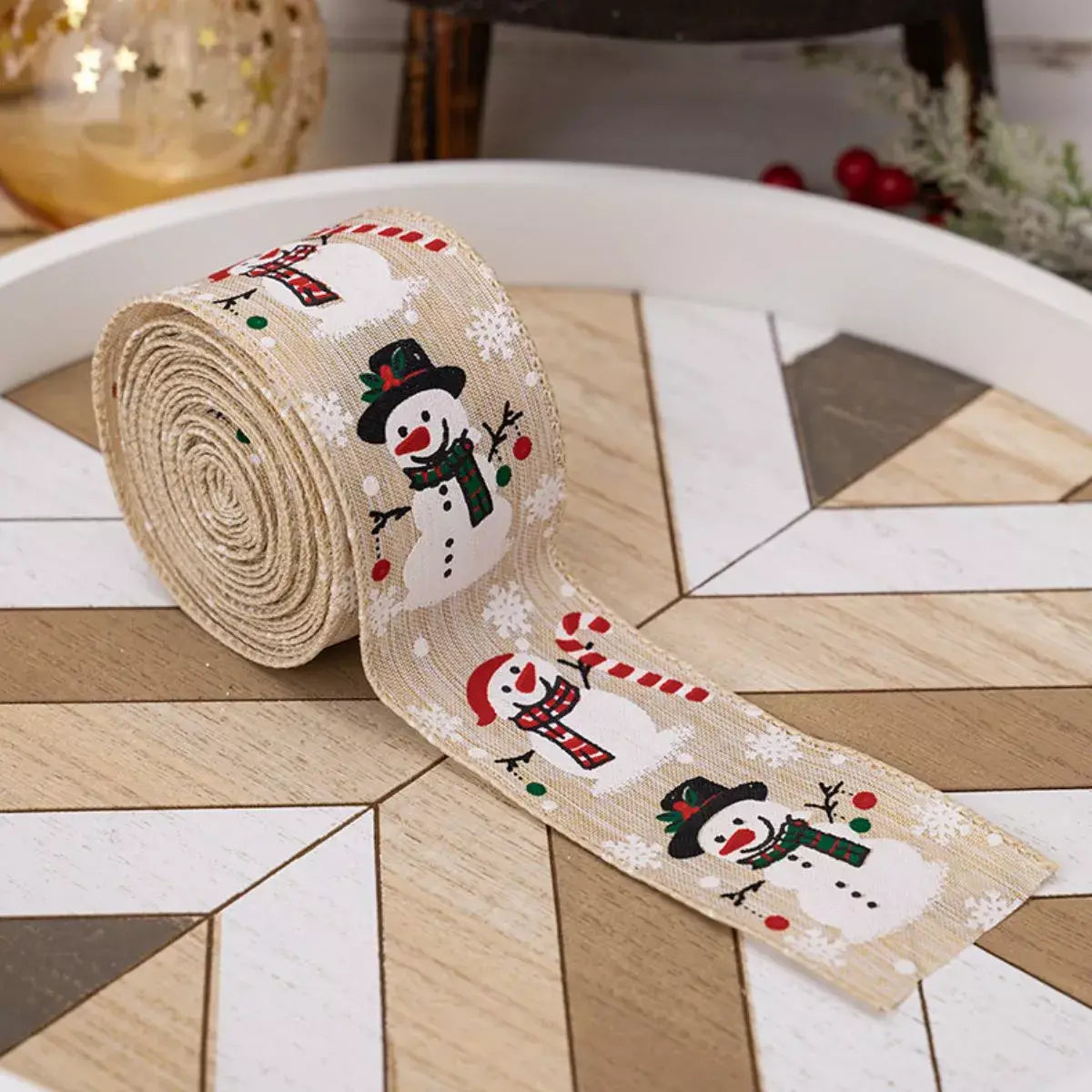 Christmas Snowman Decorative Ribbon - Trendsi - Flyclothing LLC
