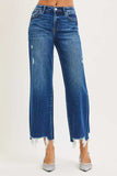 RISEN High Rise Crop Wide Leg Jeans - Trendsi - Flyclothing LLC