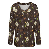 Baha Ranch Western Print Long Sleeve Tee