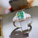2 Carat Moissanite 925 Sterling Silver Ring - Trendsi