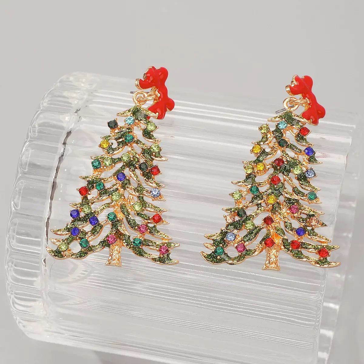 Christmas Tree Dangle Earrings - Trendsi - Flyclothing LLC
