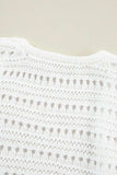 Openwork Open Front Long Sleeve Cardigan - Trendsi - Flyclothing LLC
