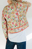 Floral Button Up Long Sleeve Winter Coat - Trendsi - Flyclothing LLC