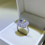 2 Carat Moissanite 925 Sterling Silver Ring - Trendsi