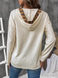 Drawstring Long Sleeve Hooded T-Shirt - Trendsi