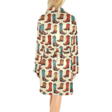 Baha Ranch Got My Boots Western Bath Robe - Baha Ranch Western Wear - Flyclothing LLC