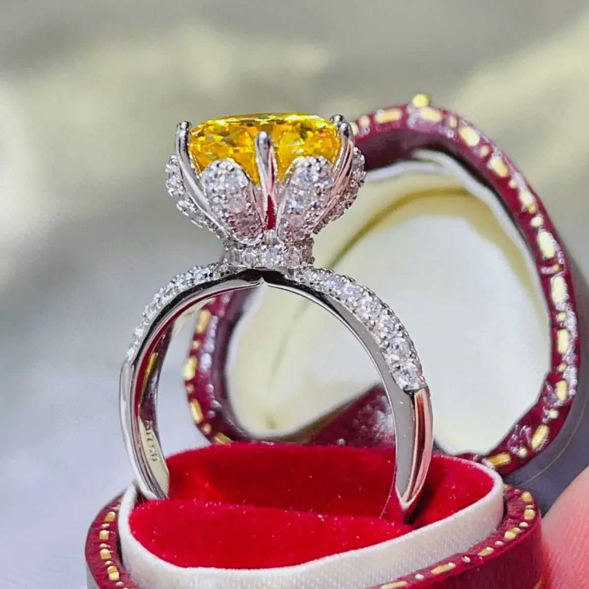 5 Carat Moissanite 925 Sterling Silver Ring - Trendsi - Flyclothing LLC