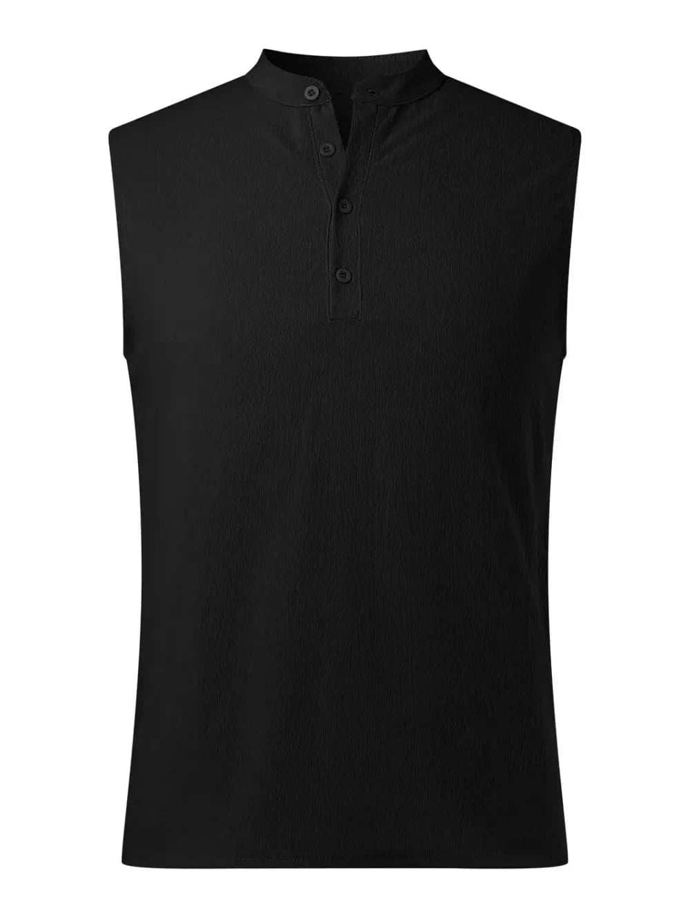 Men's Full Size Button Detail Tank Plus Size - Trendsi - Flyclothing LLC