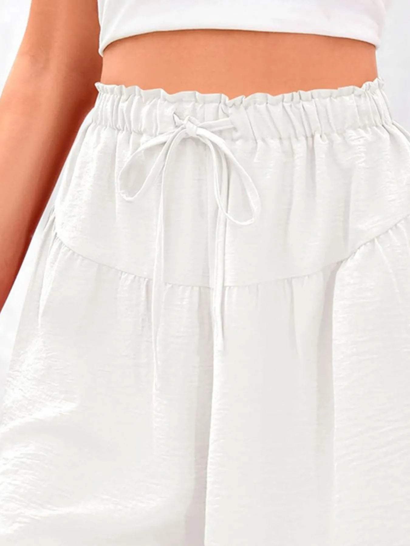 Full Size Casual Drawstring High Waist Relaxed Shorts Plus Size - Trendsi - Flyclothing LLC