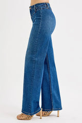 RISEN Seam Detail Wide Leg Jeans - Trendsi - Flyclothing LLC