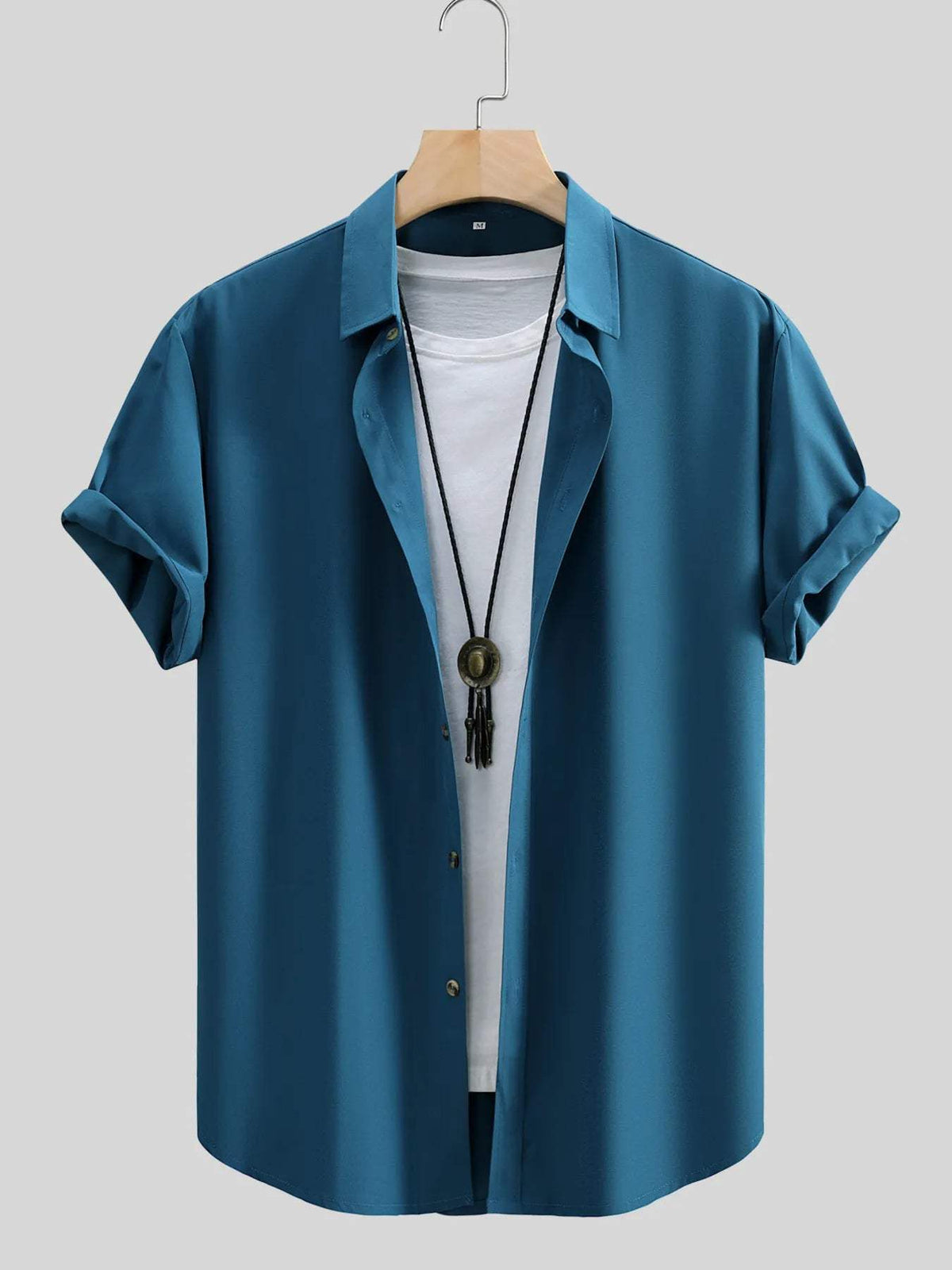 Men's Casual Short-Sleeve Shirt - Trendsi - Flyclothing LLC