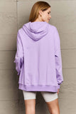 Full Size Drawstring Long Sleeve Hoodie - Trendsi