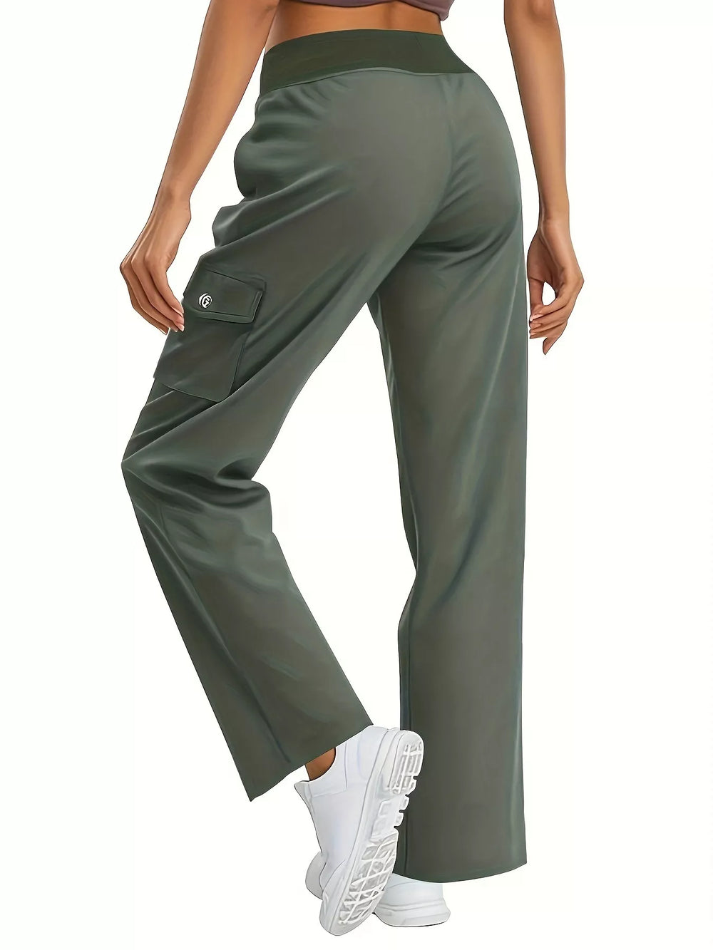 Relaxed Fit Active Pants with Drawstring Waist - Trendsi - Flyclothing LLC