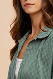 Annie Wear Checkered Button Up Half Sleeve Shirt - Trendsi