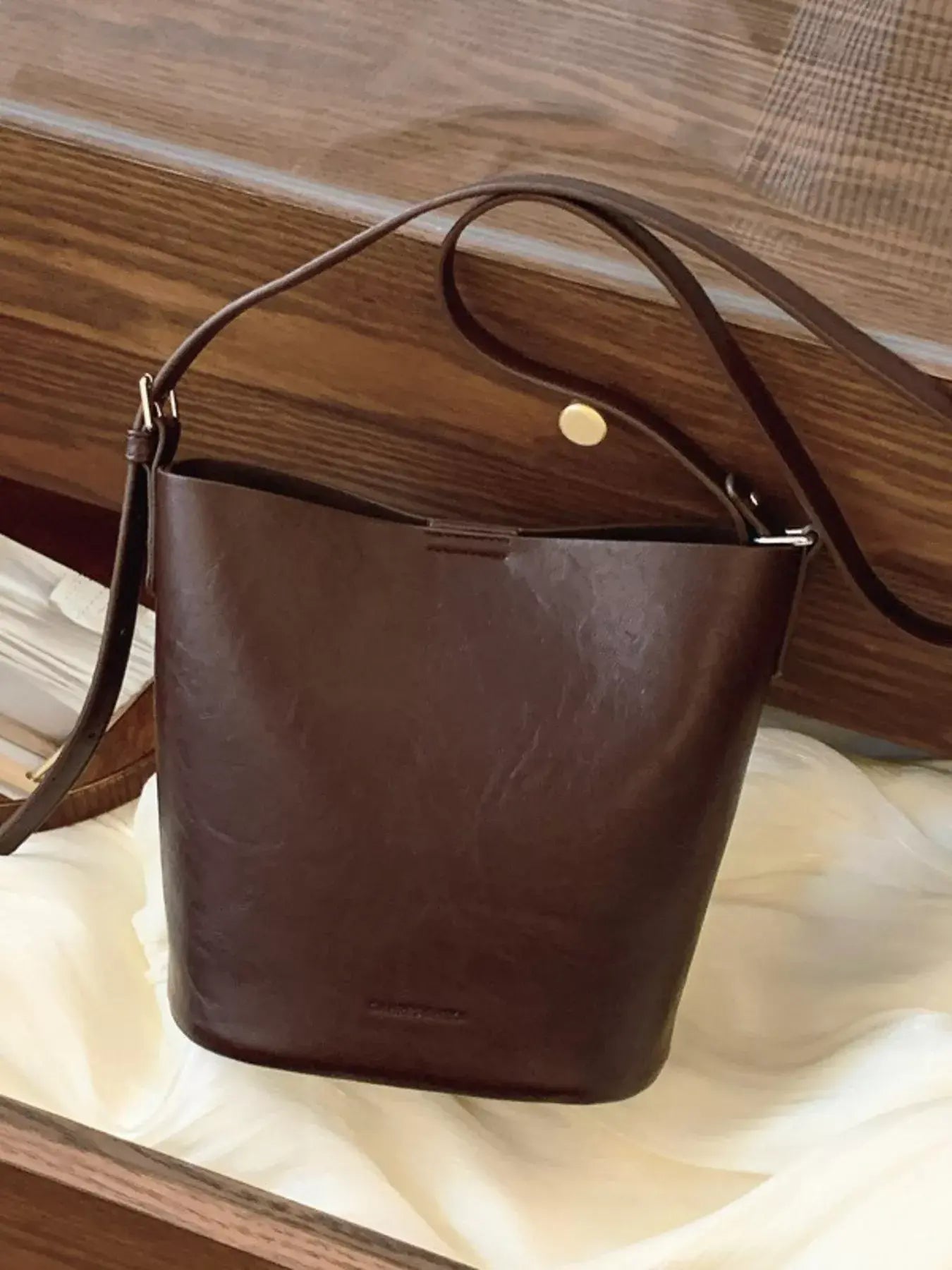 Vintage Style Bucket Crossbody Bag - Trendsi - Flyclothing LLC