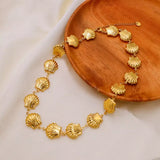 18K Gold-Plated Shell Necklace - Trendsi - Flyclothing LLC