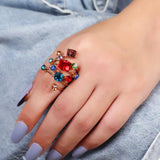 18K Gold-Plated Multi-Layered Ring - Trendsi - Flyclothing LLC