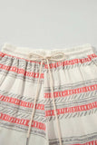 V-Neck Sleeveless Top and Drawstring Shorts Set - Trendsi - Flyclothing LLC