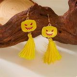 Halloween Ghost and Pumpkin Dangle Earrings - Trendsi - Flyclothing LLC