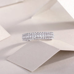 Moissanite 925 Sterling Silver Ring - Trendsi