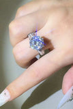 5 Carat Moissanite 925 Sterling Silver Ring - Trendsi - Flyclothing LLC