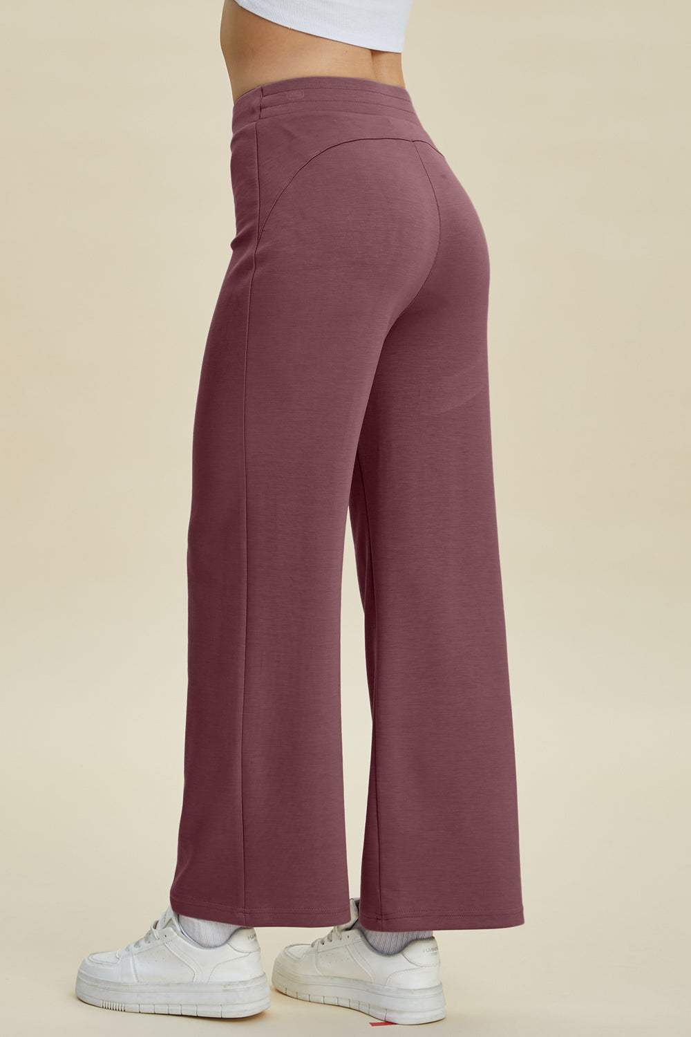 Basic Bae Full Size Air Scuba Drawstring Wide Leg Pants - Trendsi - Flyclothing LLC