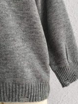 Embroidered Round Neck Dropped Shoulder Sweater - Trendsi - Flyclothing LLC