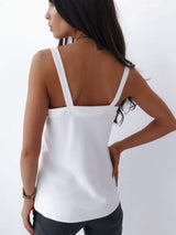 V-Neck Wide Strap Cami - Trendsi - Flyclothing LLC