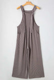 Corded Adjustable Straps Wide Leg Loose Overalls - Trendsi - Flyclothing LLC