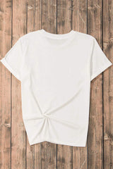 Pumpkin Round Neck Short Sleeve T-Shirt - Trendsi - Flyclothing LLC