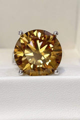 20 Carat Moissanite 925 Sterling Silver Ring - Trendsi - Flyclothing LLC