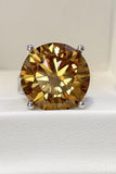 20 Carat Moissanite 925 Sterling Silver Ring - Trendsi