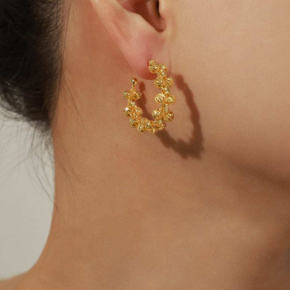Titanium Steel C-Hoop Earrings - Trendsi - Flyclothing LLC