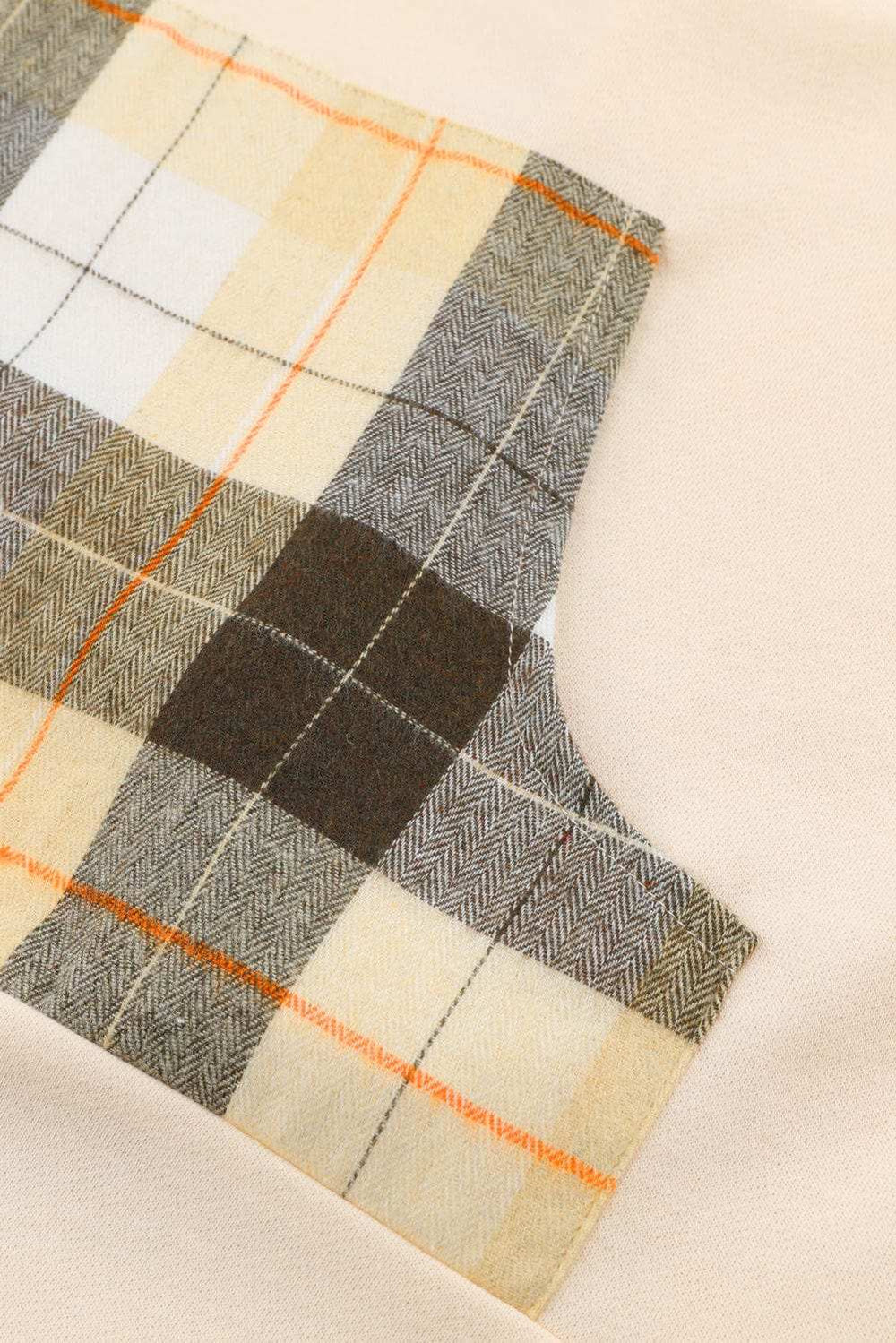 Drawstring Plaid Long Sleeve Hoodie - Trendsi - Flyclothing LLC